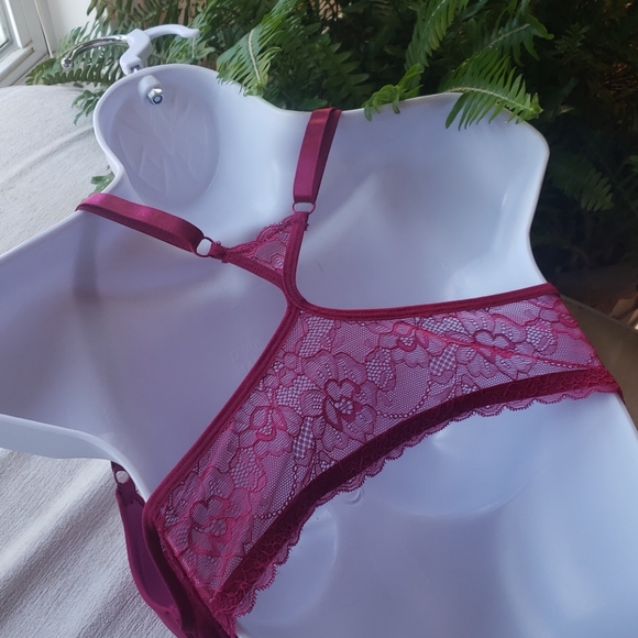Double Push Up Lace Racer Back 3 Bra Set - 36C - Picture 3 of 5